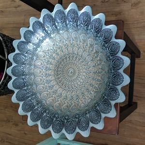 Large decorative glass bowl